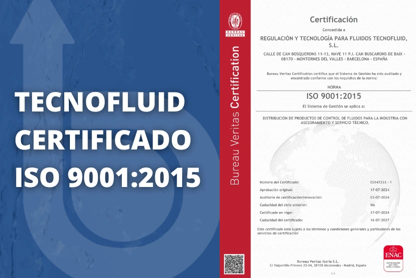 Tecnofluid, certificación iso-90012015